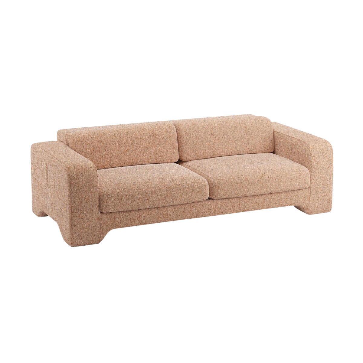 Popus Editions Giovanna 2.5 Seater Sofa in Terracotta London Linen Fabric For Sale