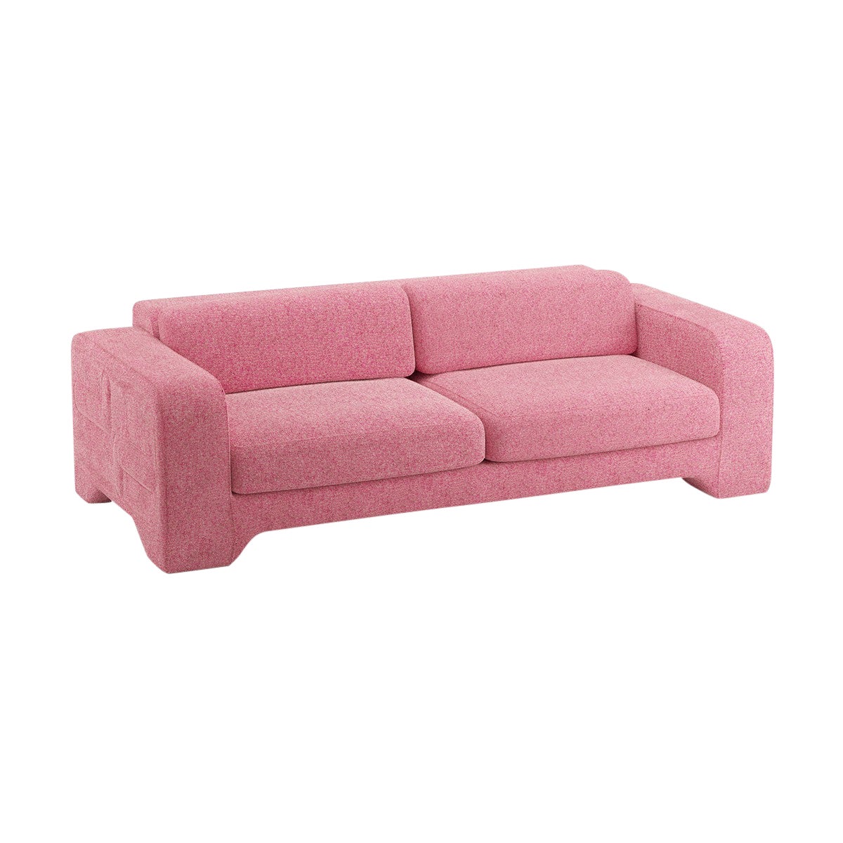 Popus Editions Giovanna 2.5 Seater Sofa in Fuschia London Linen Fabric