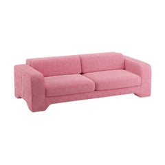 Popus Editions Giovanna 2.5 Seater Sofa in Fuschia London Linen Fabric
