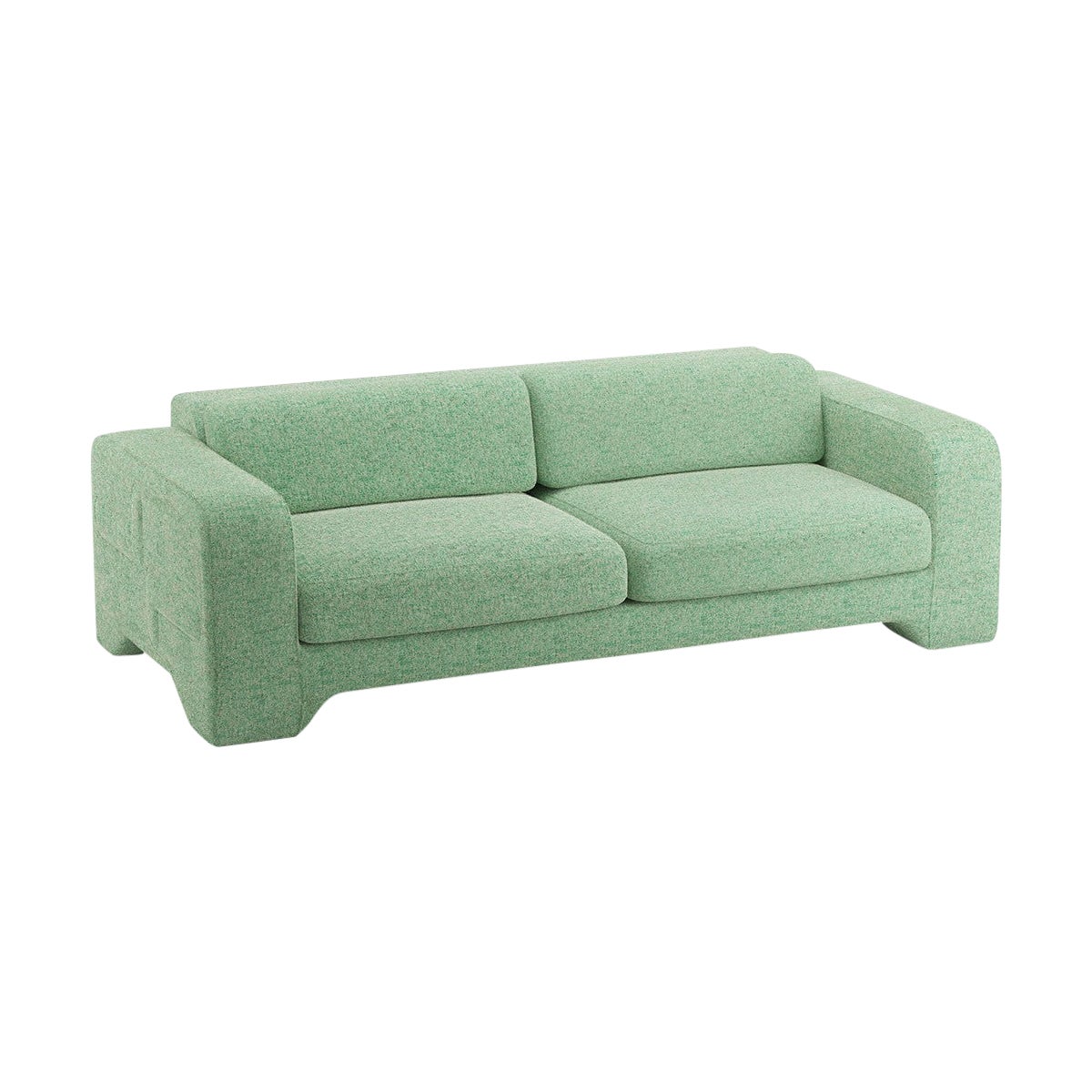 Popus Editions Giovanna 2.5 Seater Sofa in Emerald London Linen Fabric For Sale