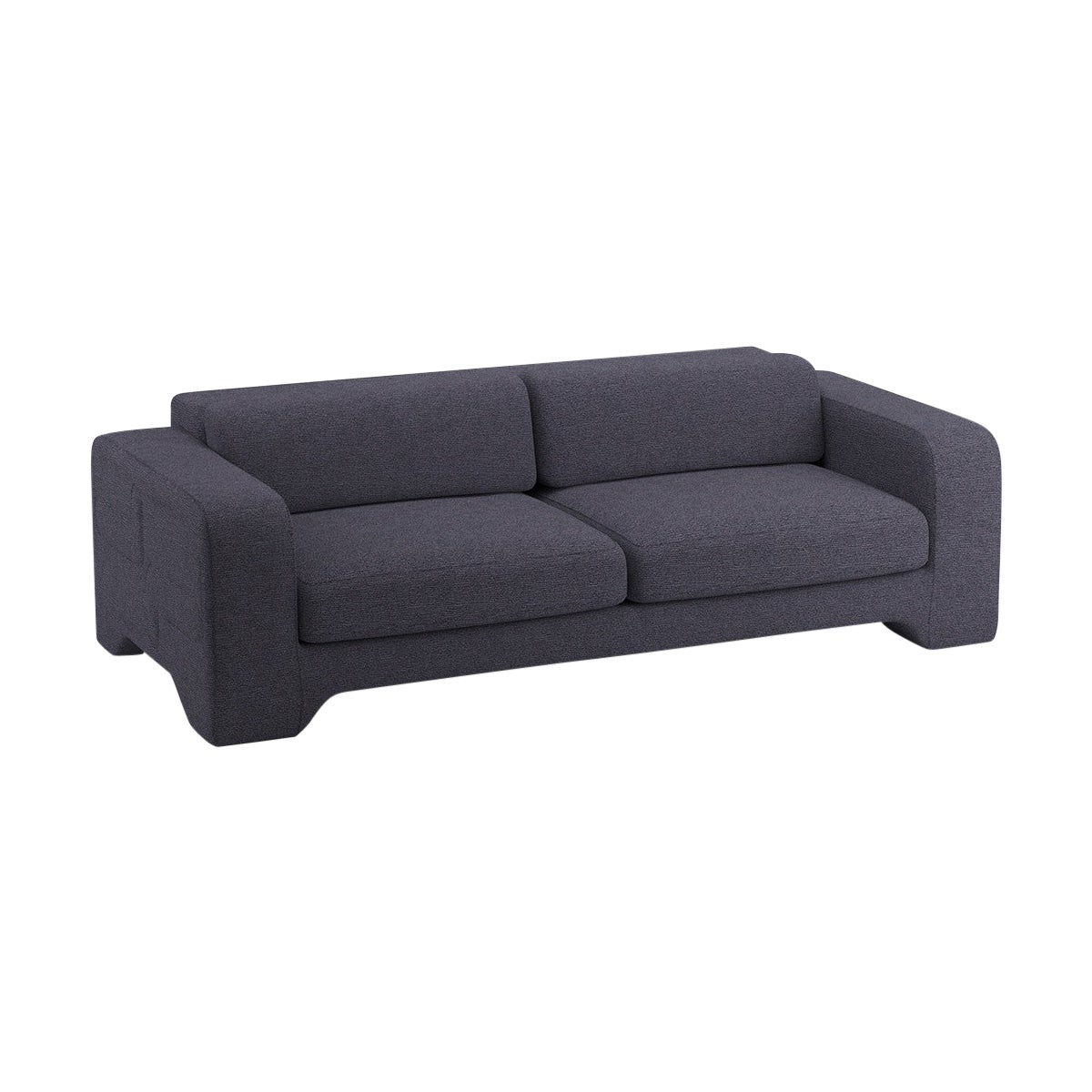 Popus Editions Giovanna 2.5 Seater Sofa in Anthracite Megeve Fabric Knit Effect For Sale