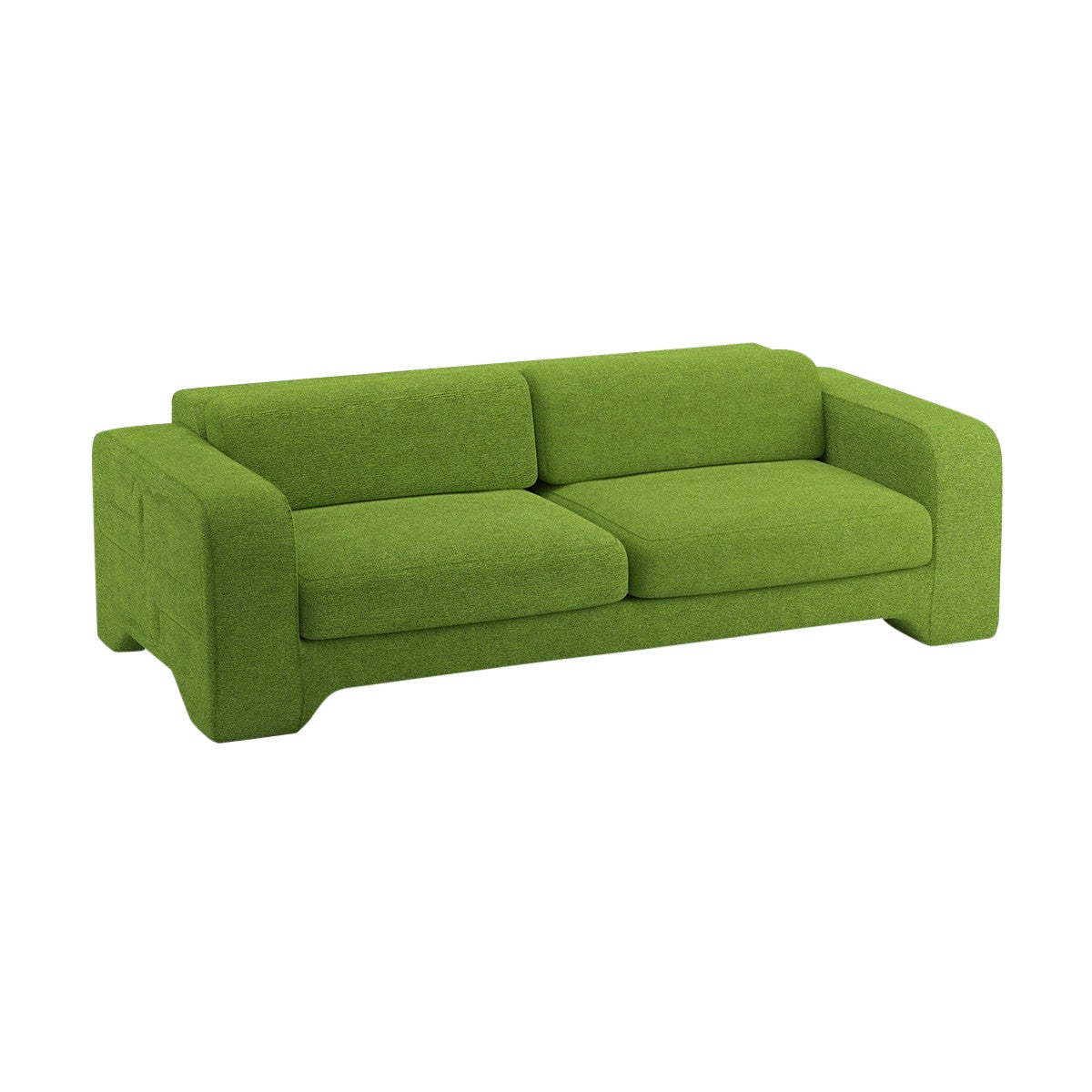 Popus Editions Giovanna 2.5 Seater Sofa in Grass Megeve Fabric with Knit Effect For Sale