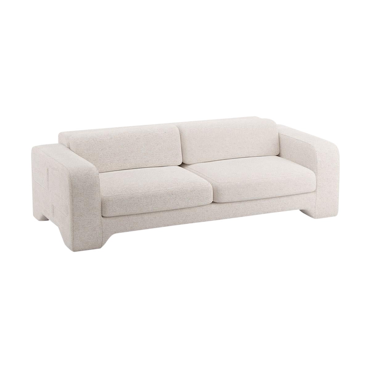 Popus Editions Giovanna 2.5 Seater Sofa in Otter Megeve Fabric with Knit Effect