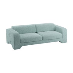 Popus Editions Giovanna 2.5 Seater Sofa in Mint Megeve Fabric with a Knit Effect