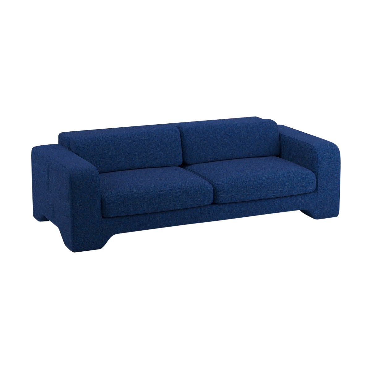 Popus Editions Giovanna 2.5 Seater Sofa in Ocean Megeve Fabric with Knit Effect For Sale