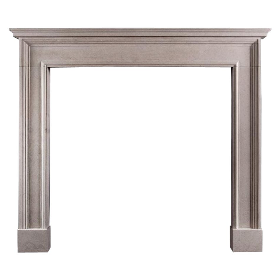 Architectural Fireplace with Moulded Shelf For Sale