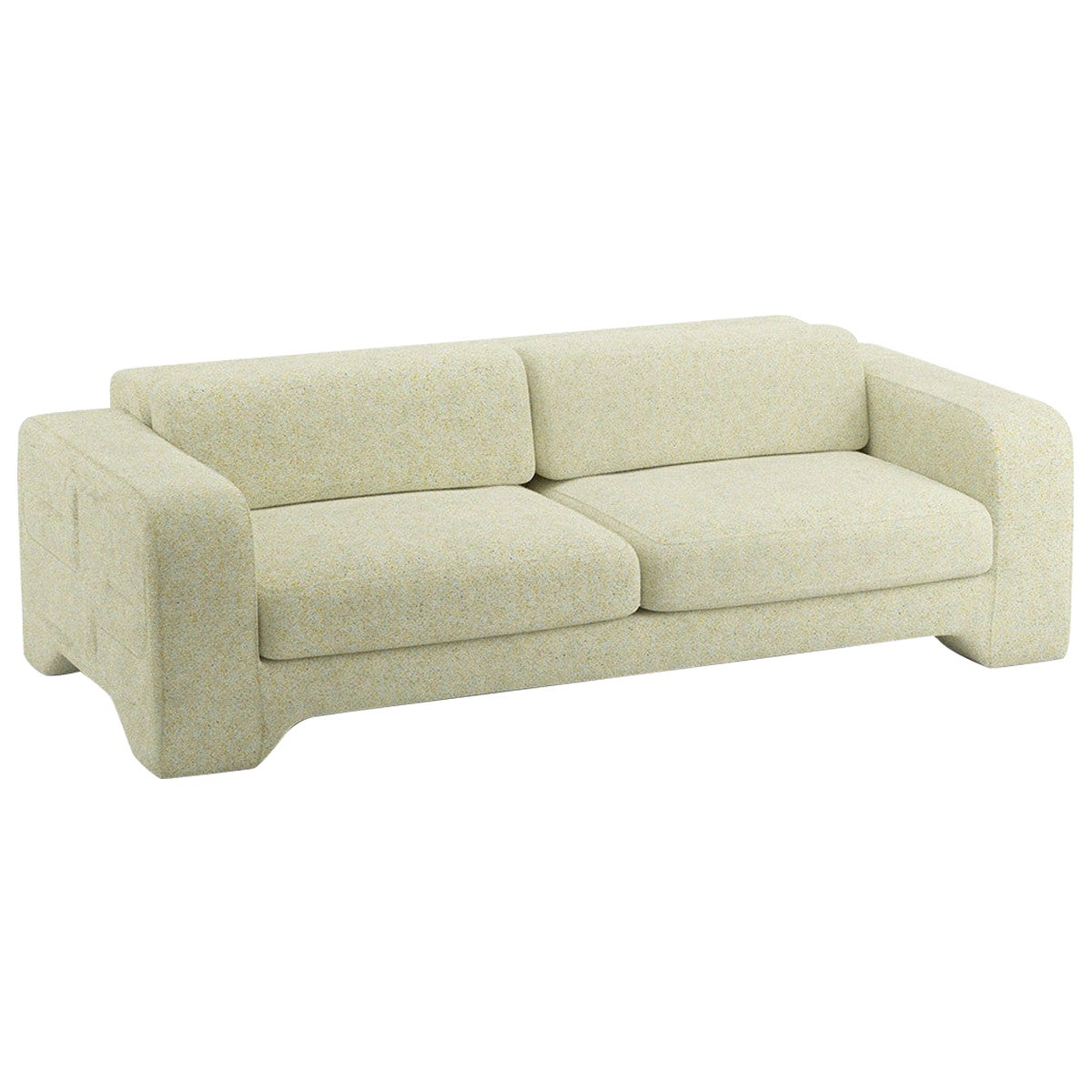 Popus Editions Giovanna 2.5 Seater Sofa in Sage Zanzi Linen & Wool Blend Fabric For Sale