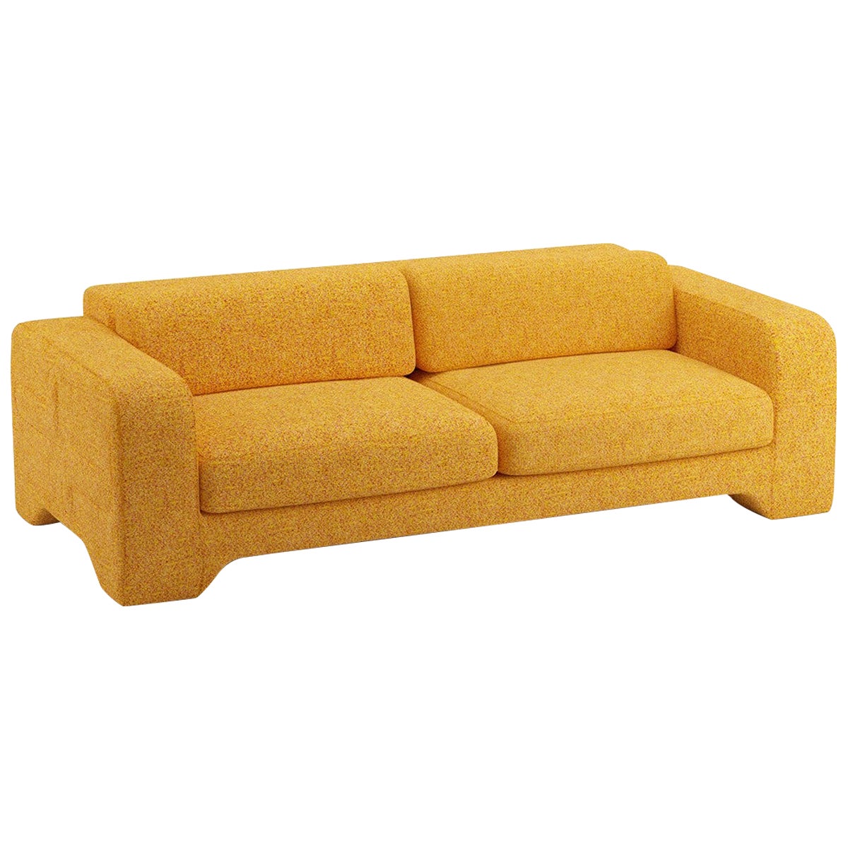 Popus Editions Giovanna 2.5 Seater Sofa in Saffron Zanzi Linen Fabric For Sale
