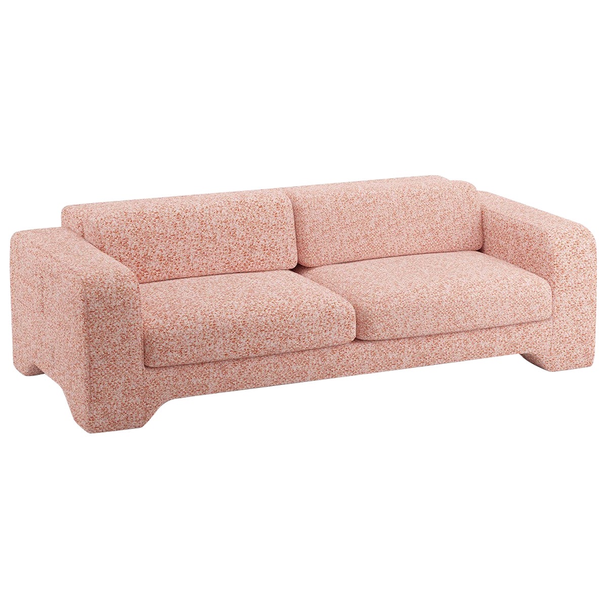 Popus Editions Giovanna 2.5 Seater Sofa in Rust Zanzi Linen Fabric For Sale