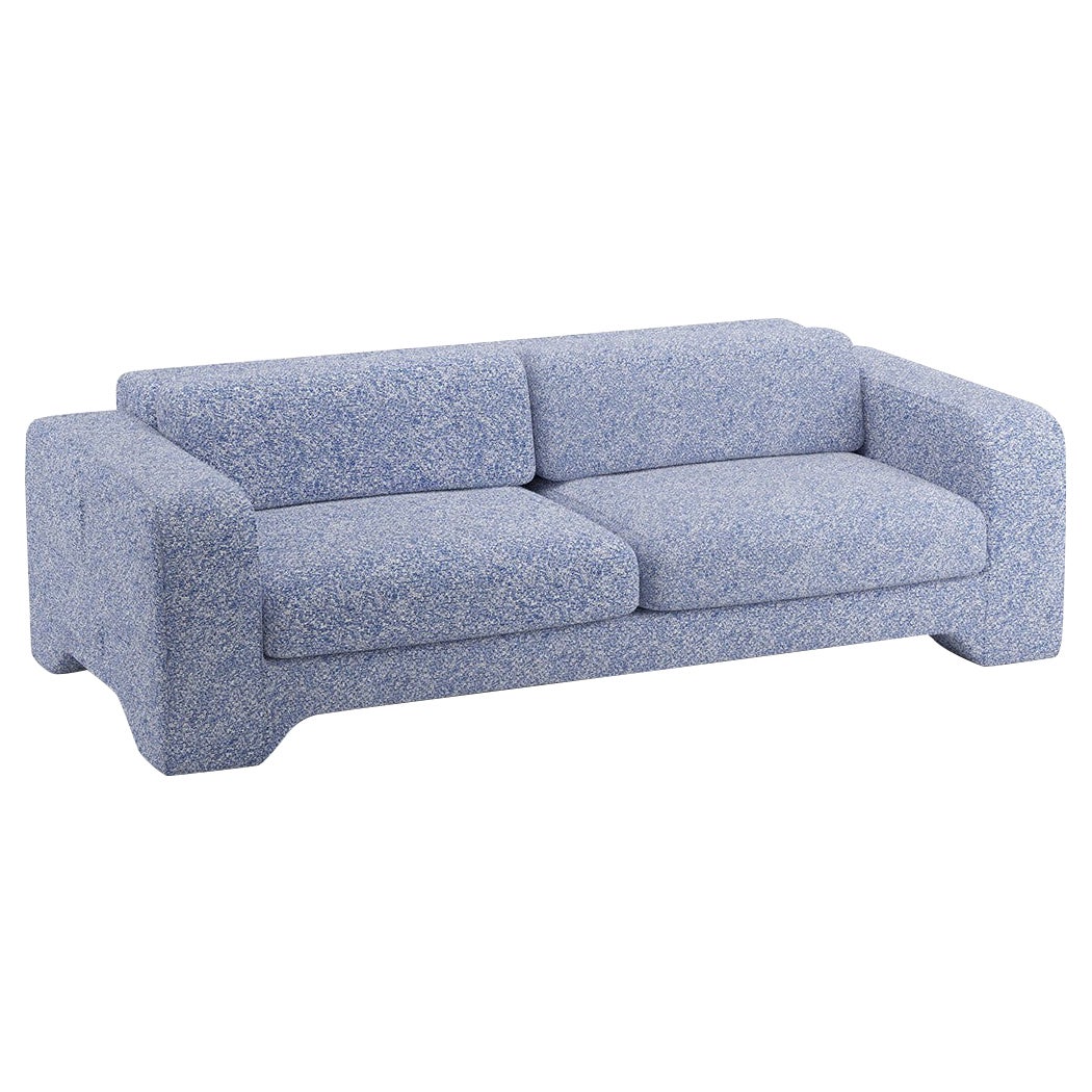 Popus Editions Giovanna 2.5 Seater Sofa in Ocean Zanzi Linen Fabric For Sale