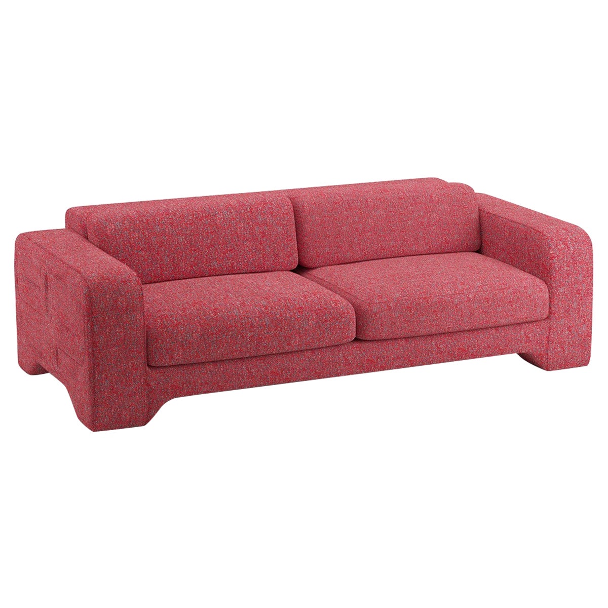 Popus Editions Giovanna 2.5 Seater Sofa in Cayenne Zanzi Linen Fabric For Sale