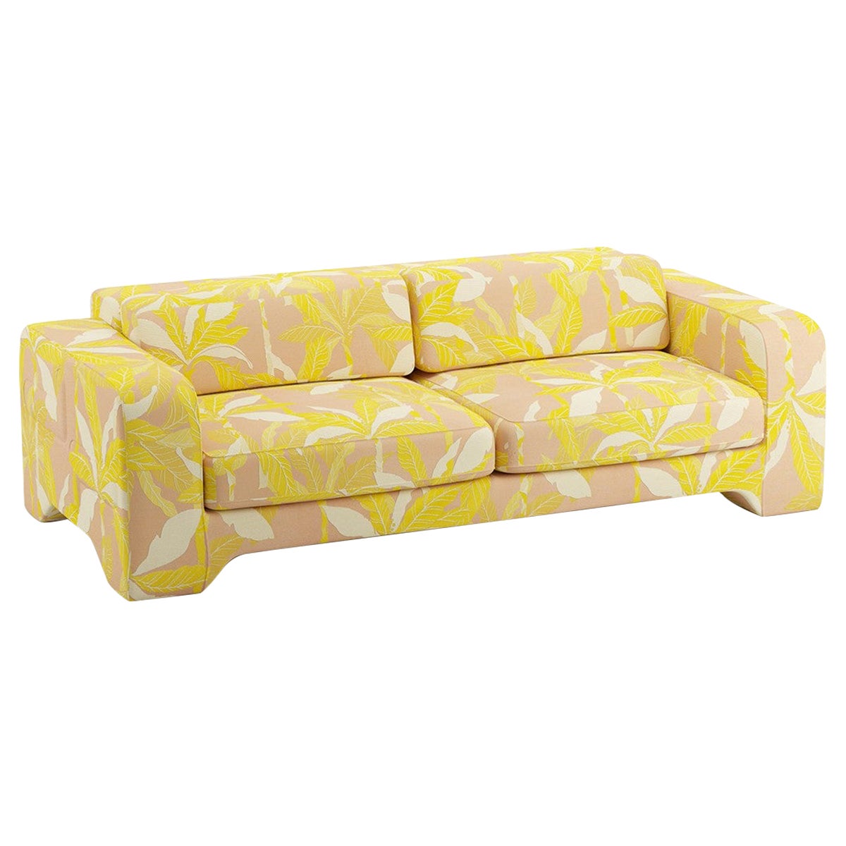 Popus Editions Giovanna 2.5 Seater Sofa in Pink Miami Jacquard Fabric For Sale