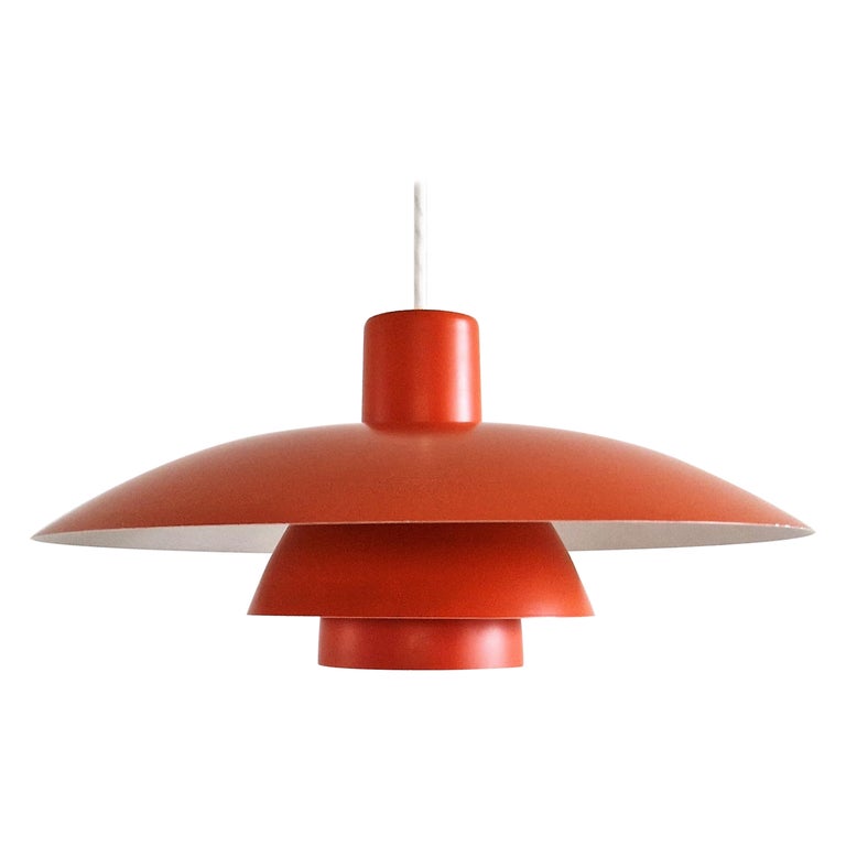 Red PH 4/3 Pendant Lamp by Poul Henningsen for Louis Poulsen, Denmark  1960's at 1stDibs
