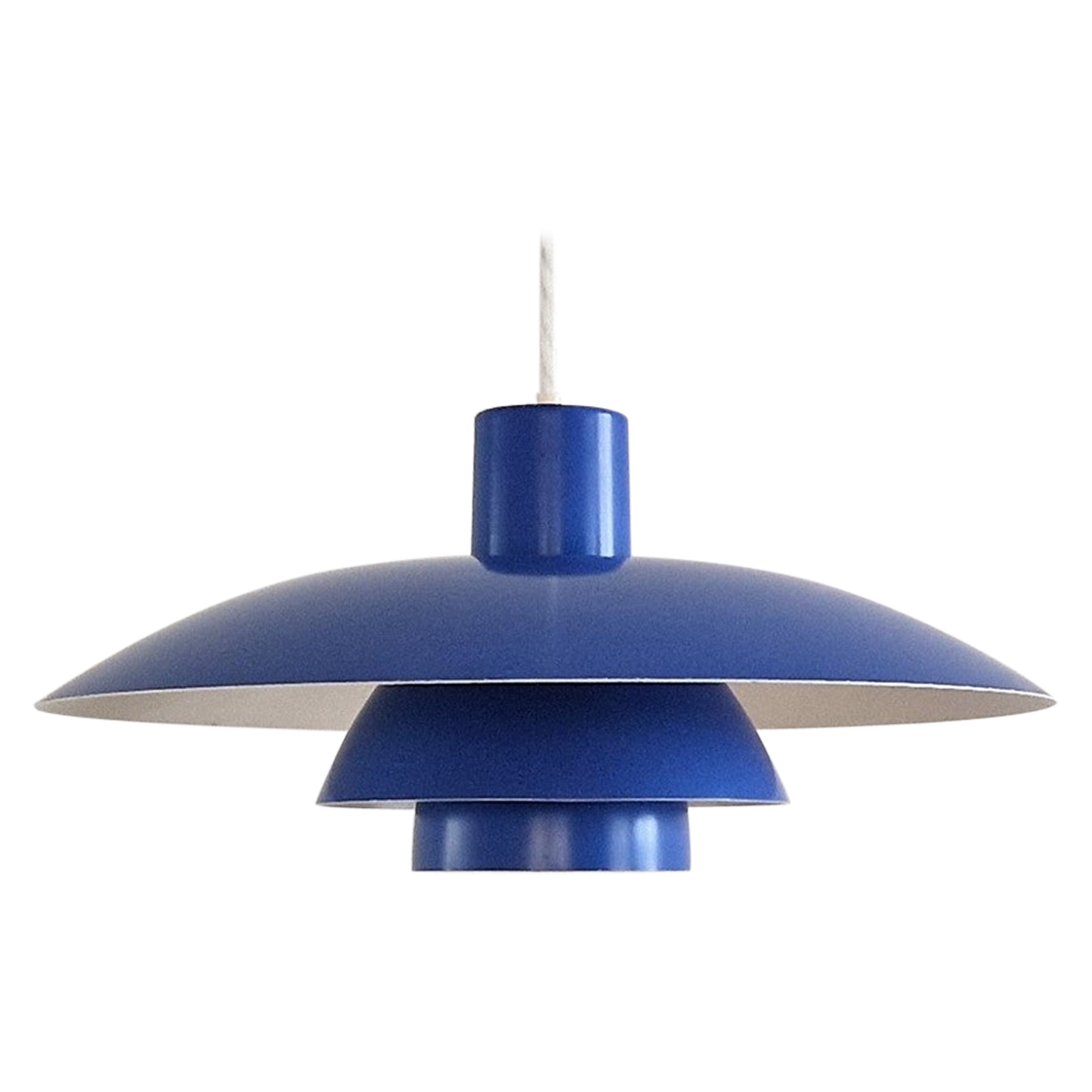 Blue PH 4/3 Pendant Lamp by Poul Henningsen for Louis Poulsen, Denmark 1960's