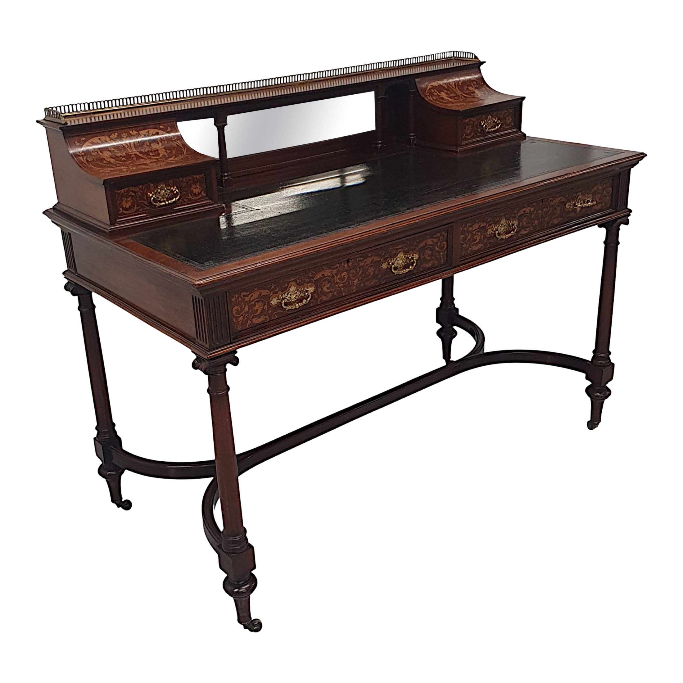 A Fabulous Edwardian Desk attributed to Edward and Roberts For Sale
