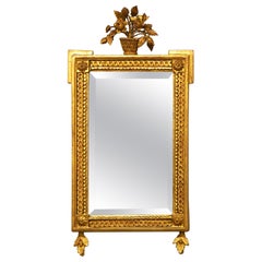 Antique 19th Ct. French Carved Wood and Gilt Wall Mirror with Sotheby's Provenance