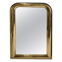 Antique Rare Brass Louis Philippe Mirror