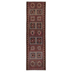Vintage Shahsavan Persian Kilim in Purple with Geometric Patterns by Rug & Kilim