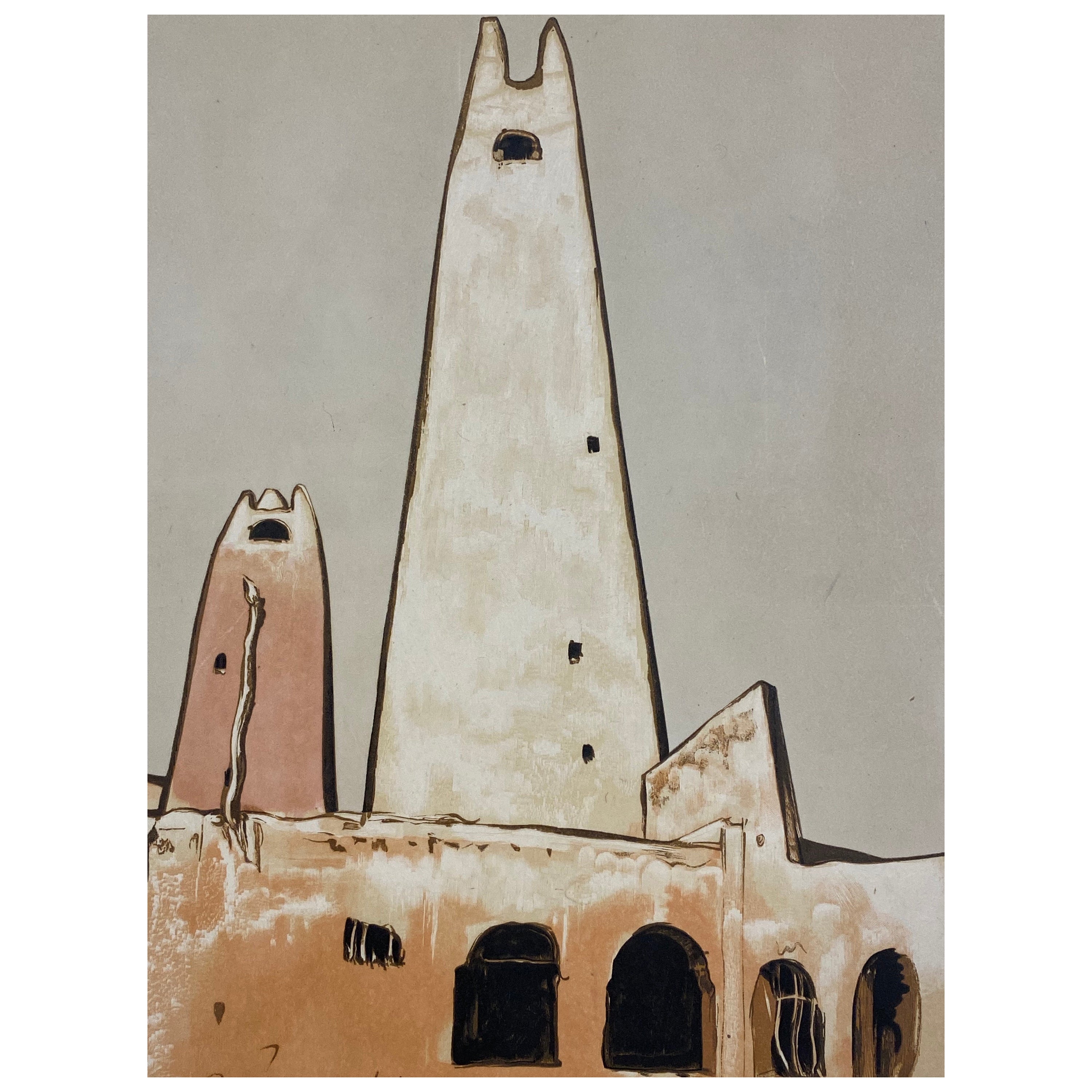 "Museum of Ghardaïa" the Old Minaret Paul Elie Dubois For Sale