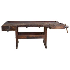 Antique Wood Worker Table