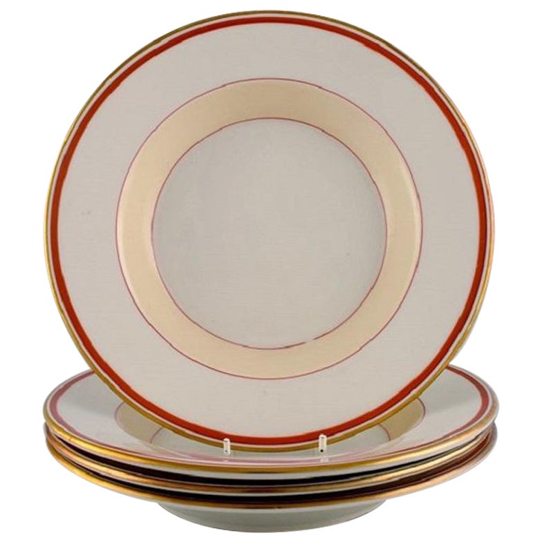 Christian Joachim for Royal Copenhagen, "The Spanish Pattern", Four Deep Plates