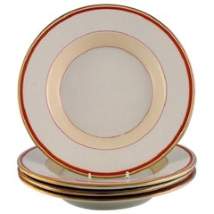 Vintage Christian Joachim for Royal Copenhagen, "The Spanish Pattern", Four Deep Plates