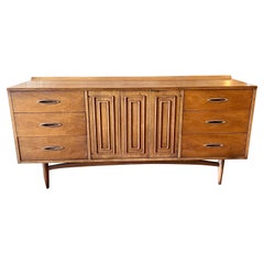 American Mid-Century Modern Walnut Dresser/Credenza by Broyhill