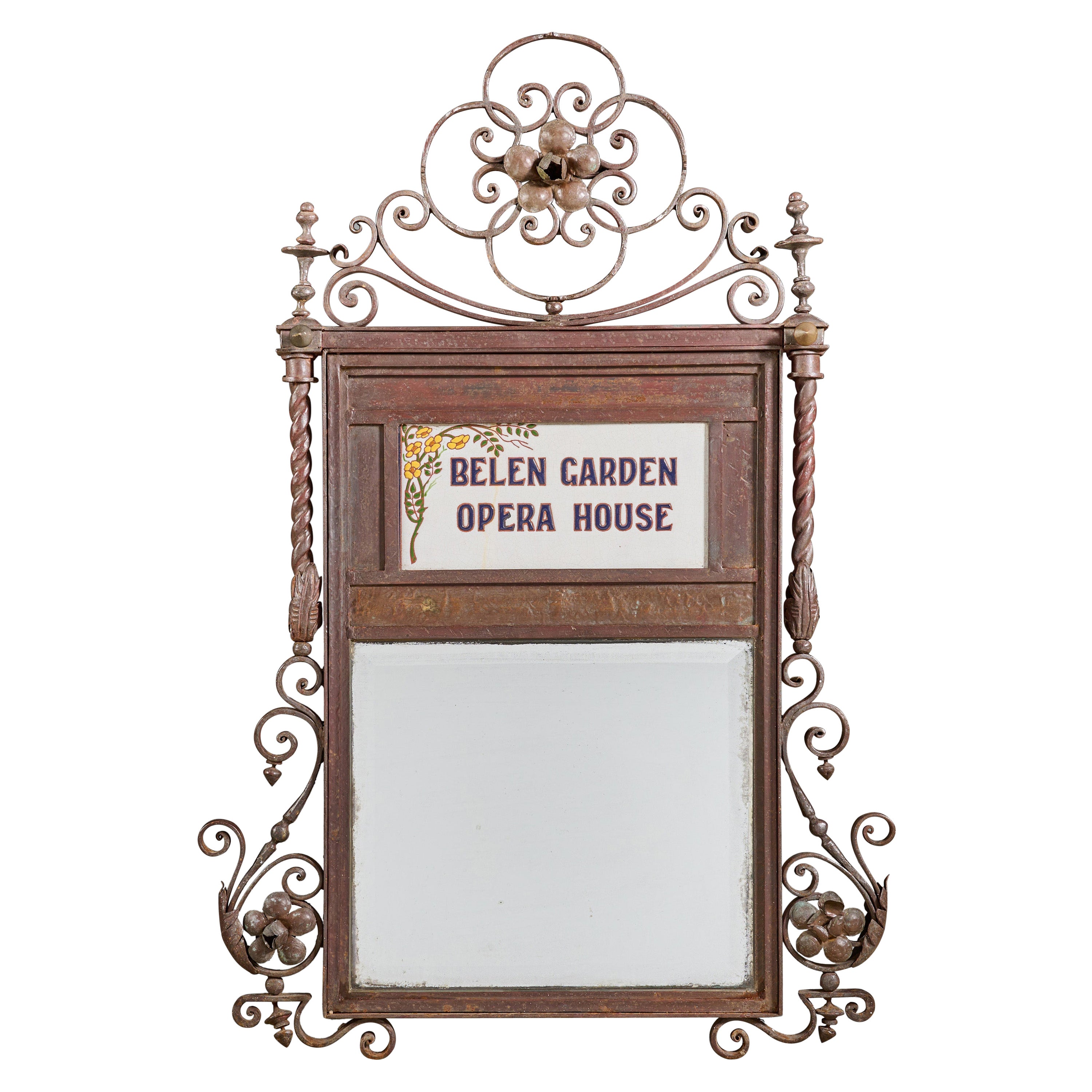 Mirror from the Belen Garden Opera House For Sale