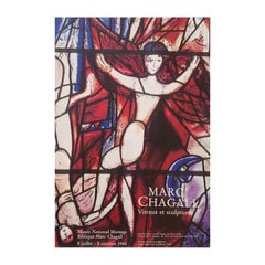 1984 'Vitraux Et Sculptures Biblique' Marc Chagall Original Exhibition Poster