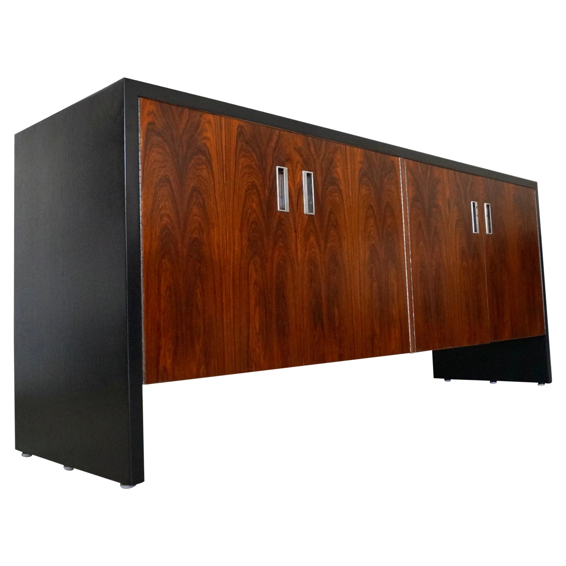 1970's Mid-Century Modern Robert Baron Rosewood Credenza / Sideboard For Sale