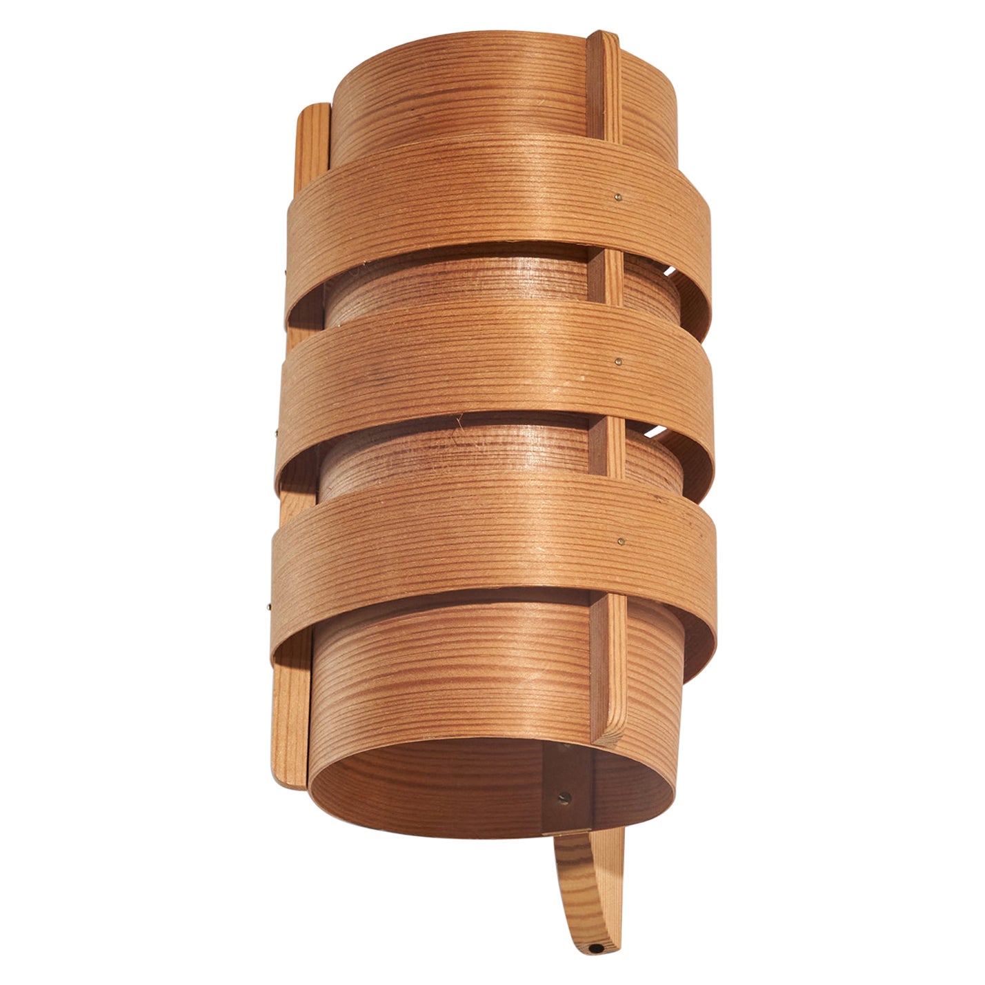 Hans-Agne Jakobsson, Sconce, Pine, Moulded Pine Veneer, Sweden, C. 1970s