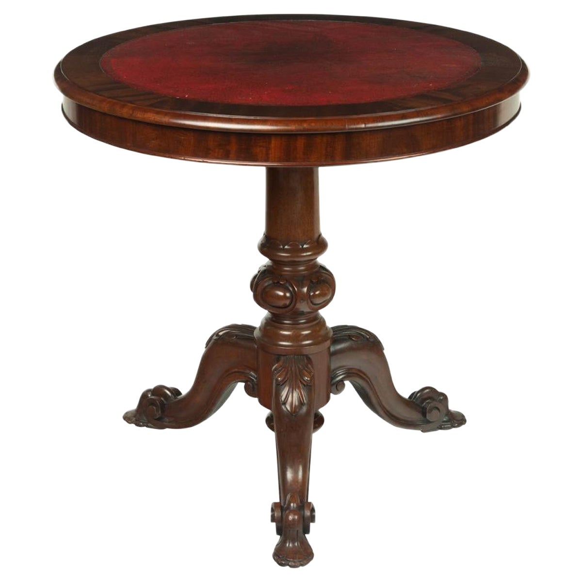 Victorian Mahogany Revolving Display Table For Sale