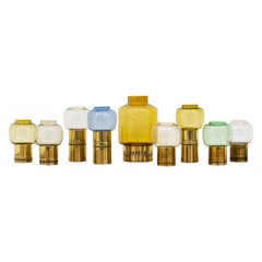 Collection of Brass Candleholders by Hans-Agne Jakobsson, Sweden, 1960s