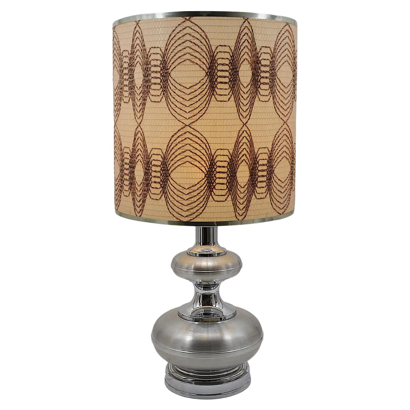 Large Articulated MidCentury Modern ChromePlated Desk Lamp Belgium