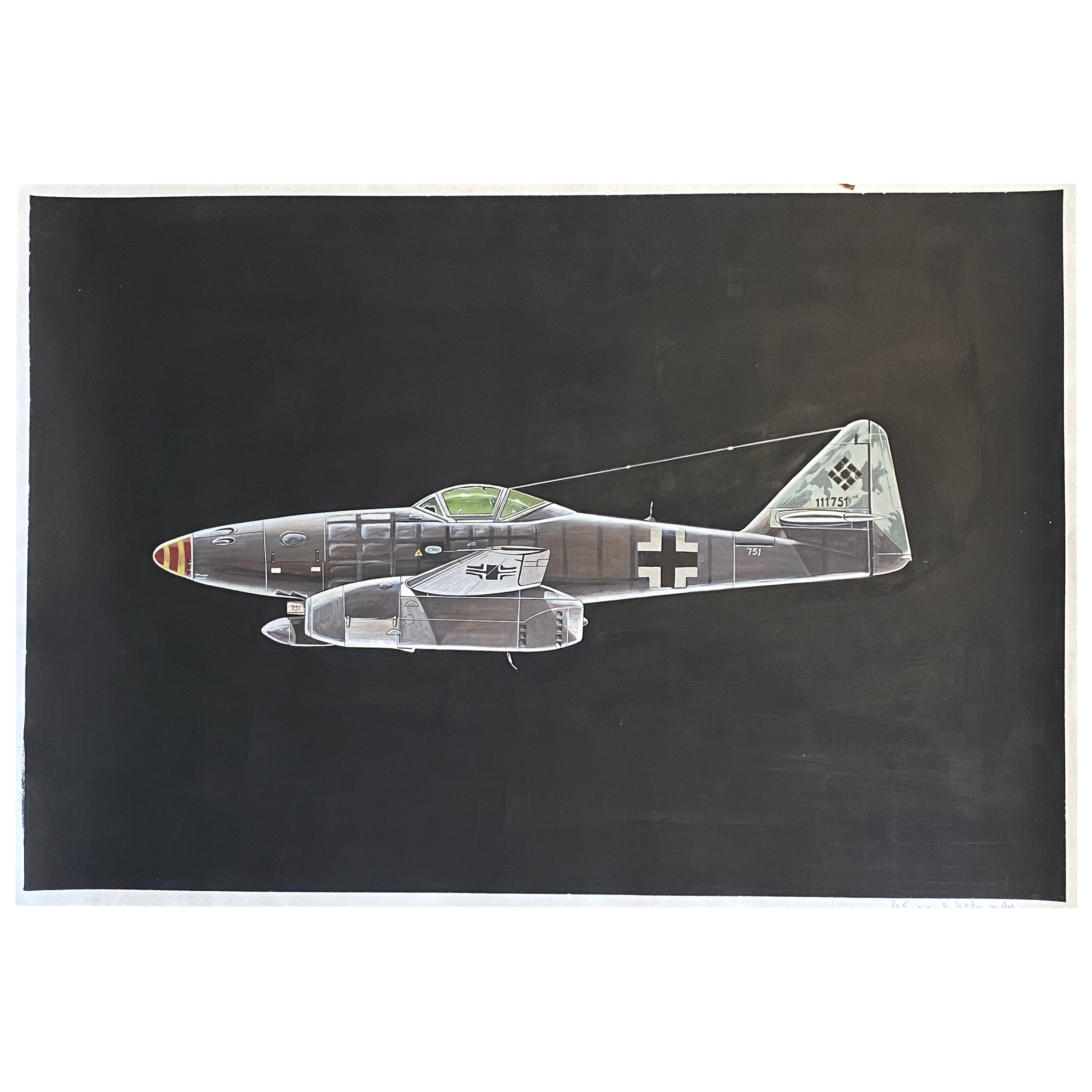 Jean Marcel Cuny Avion Messerschmitt Me 262 en vente