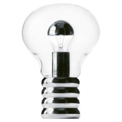 'Bulb' Hand Blown Murano Crystal Glass Table Lamp in Chrome for Ingo Maurer