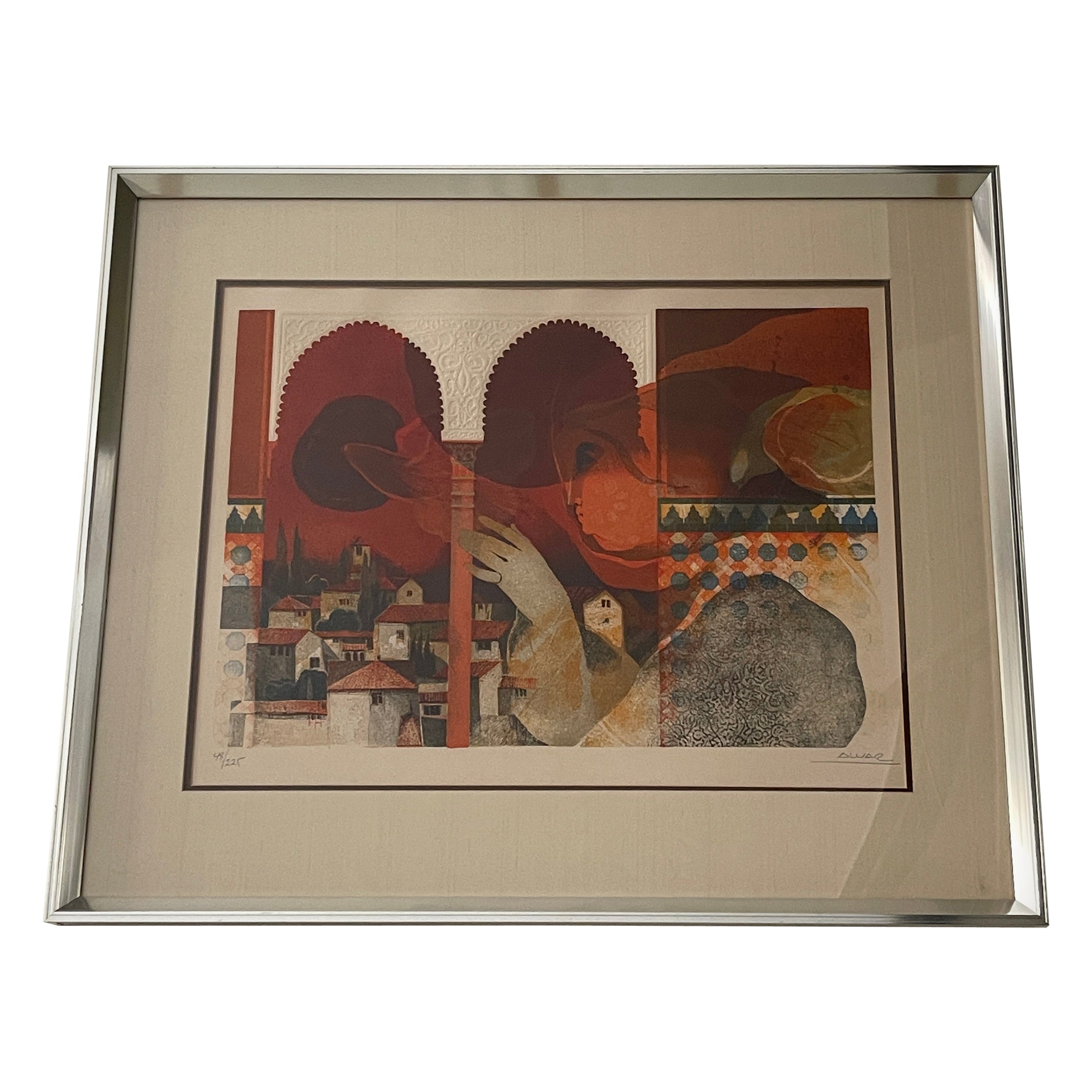 20th Century Lithograph by Alvar Sunol For Sale