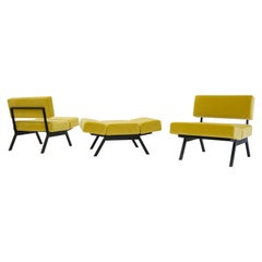 Vintage 3 Panchetto Reclining Chairs by Rito Valla for IPE Bologna, 1960s