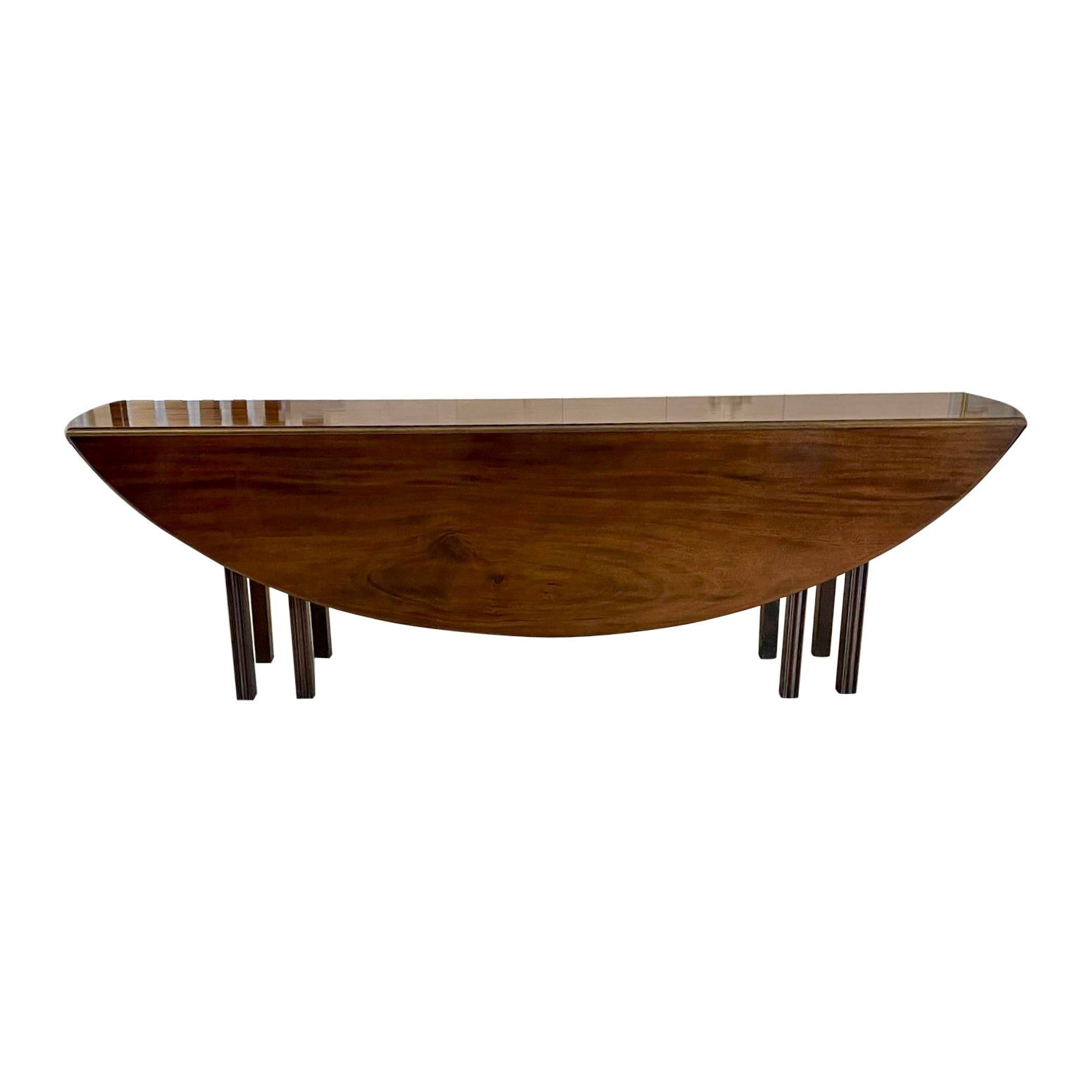 HighQuality Mahogany Extendible Dining Table Produced by Provasi, Italy, 1980s For Sale at 1stDibs