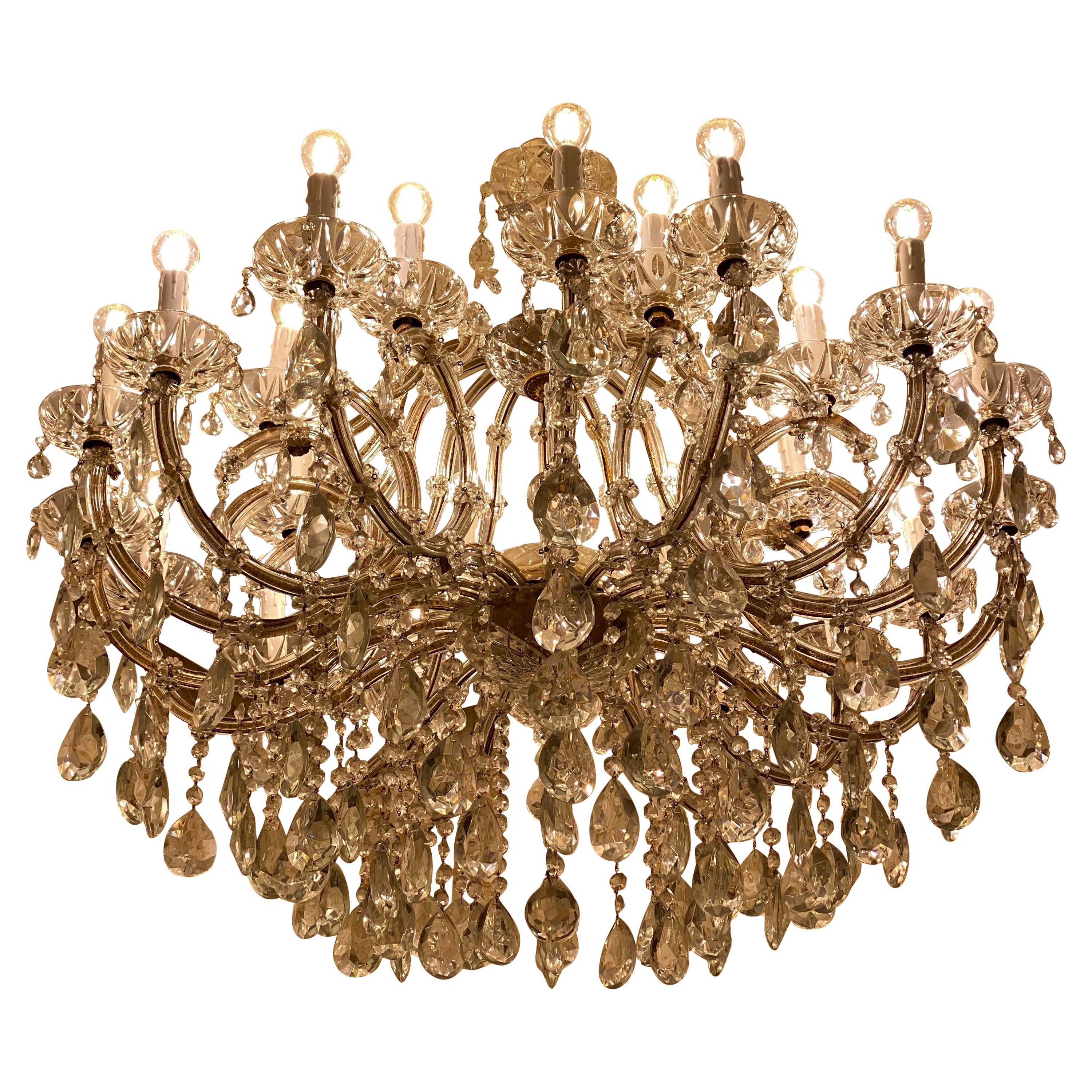 Superb Maria Theresa Crystal Chandelier For Sale
