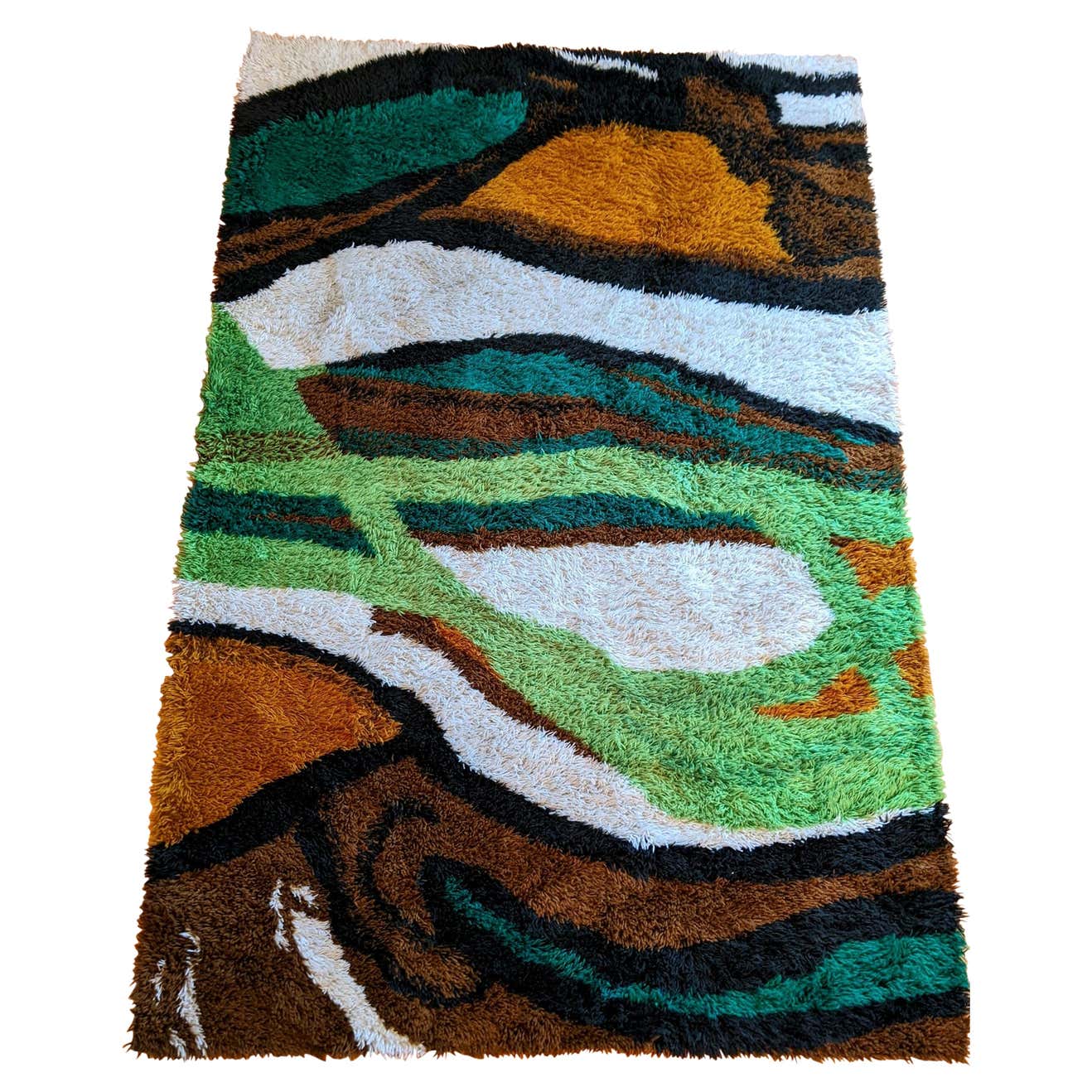 Denmark Rugs 1960s Danish Scandinavian RYA Rug For Sale at 1stDibs