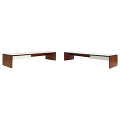 Vintage Minimal Pair of Nigh Stands by Cees Braakman for Pastoe the Netherlands, 1960's