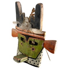 Native American Hopi Pueblo Antelope Kachina Mask.