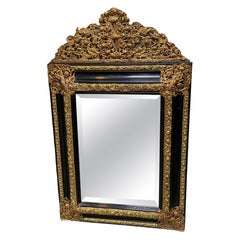 Miroir repoussé français du XIXe siècle