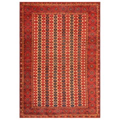 Nazmiyal Collection Antique Afghan Beshir Ersari Rug. 10 ft 6 in x 14 ft 6 in