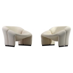 Pair of 1st Edition Pierre Paulin F580 Groovy Chairs by Artifort, 1966