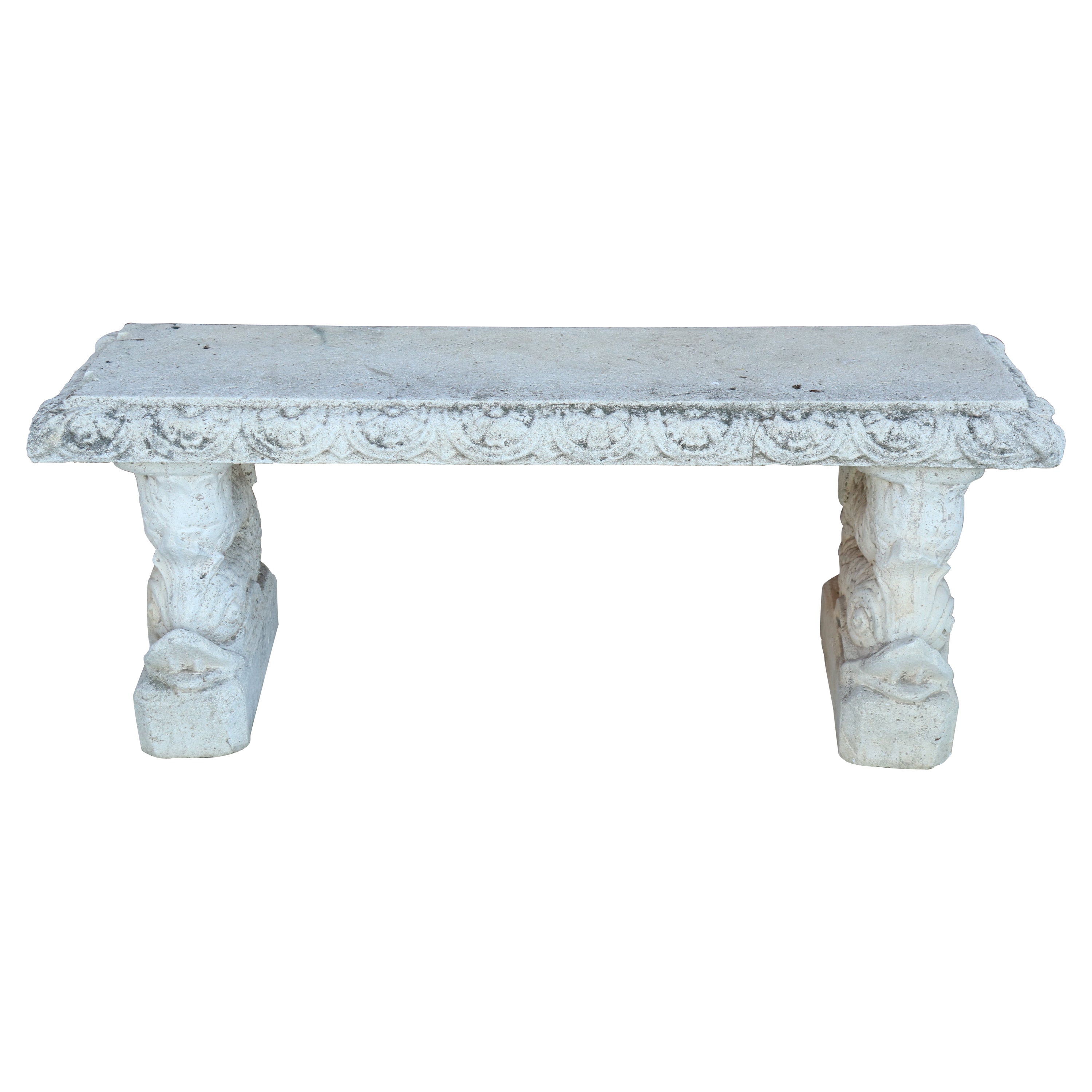 Early 20th Century Italian Charles X Style Outdoor and Garden Bench