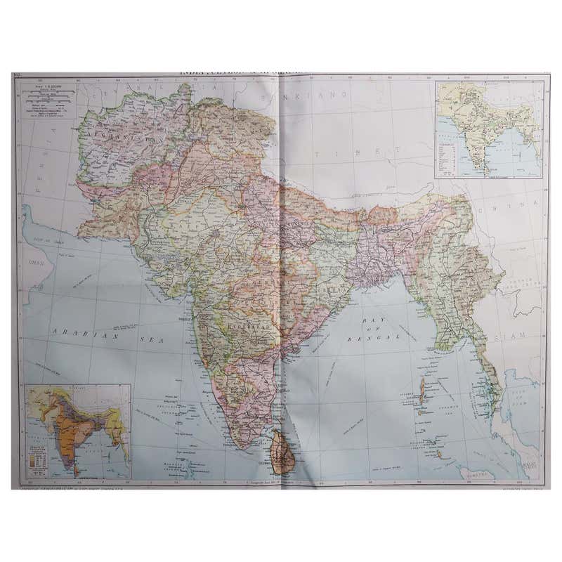 Map of Tapi or Tapti River in Central India and Along the Arabian Sea ...