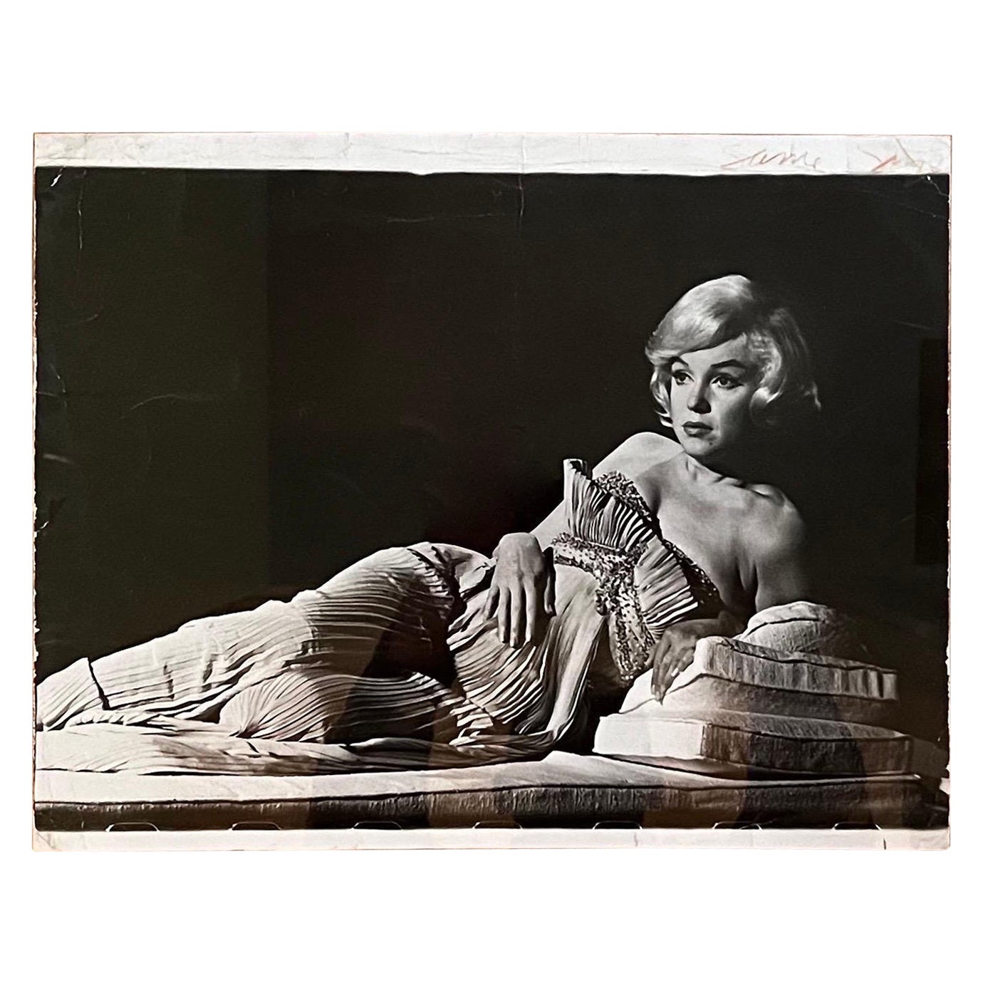 Marilyn Monroe b&w-Foto von William Read Woodfield, signiert im Angebot