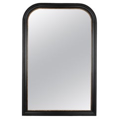 French Louis Philippe Grand Napoleon Mirror in Black